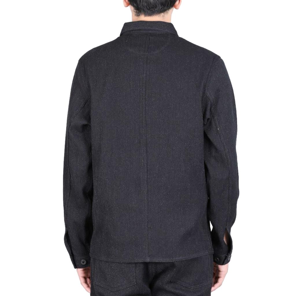 Japan Blue Black Sashiko Coverall