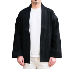 Japan Blue Black Sashiko Haori