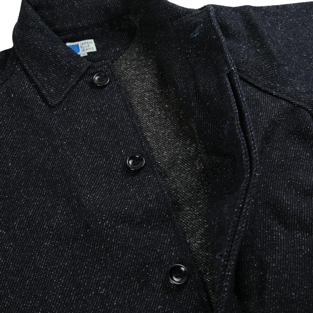 Japan Blue 12oz. Tweed Denim Balmacaan Coat - Okayama Denim