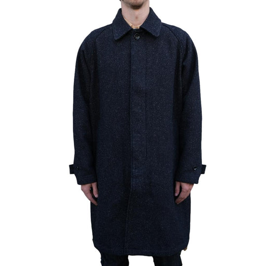 Japan Blue 12oz. Tweed Denim Balmacaan Coat