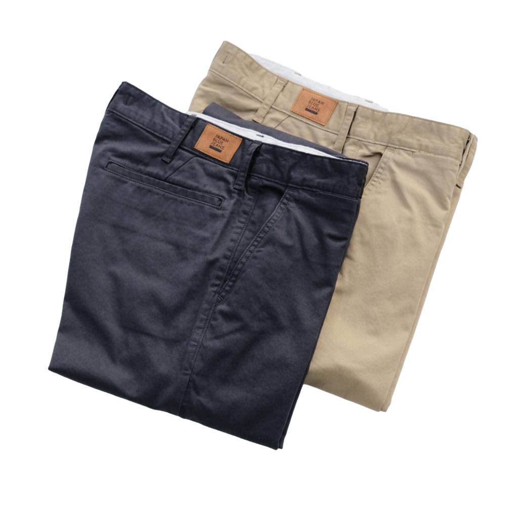 Japan Blue Slim Fit Stretch Trousers (Gray)