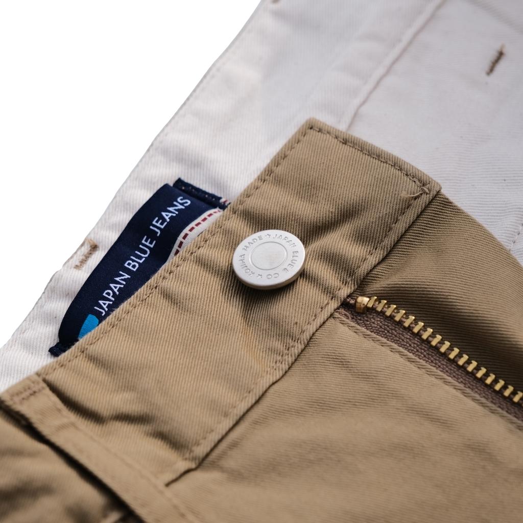 Japan Blue Slim Fit Stretch Trousers (Beige)
