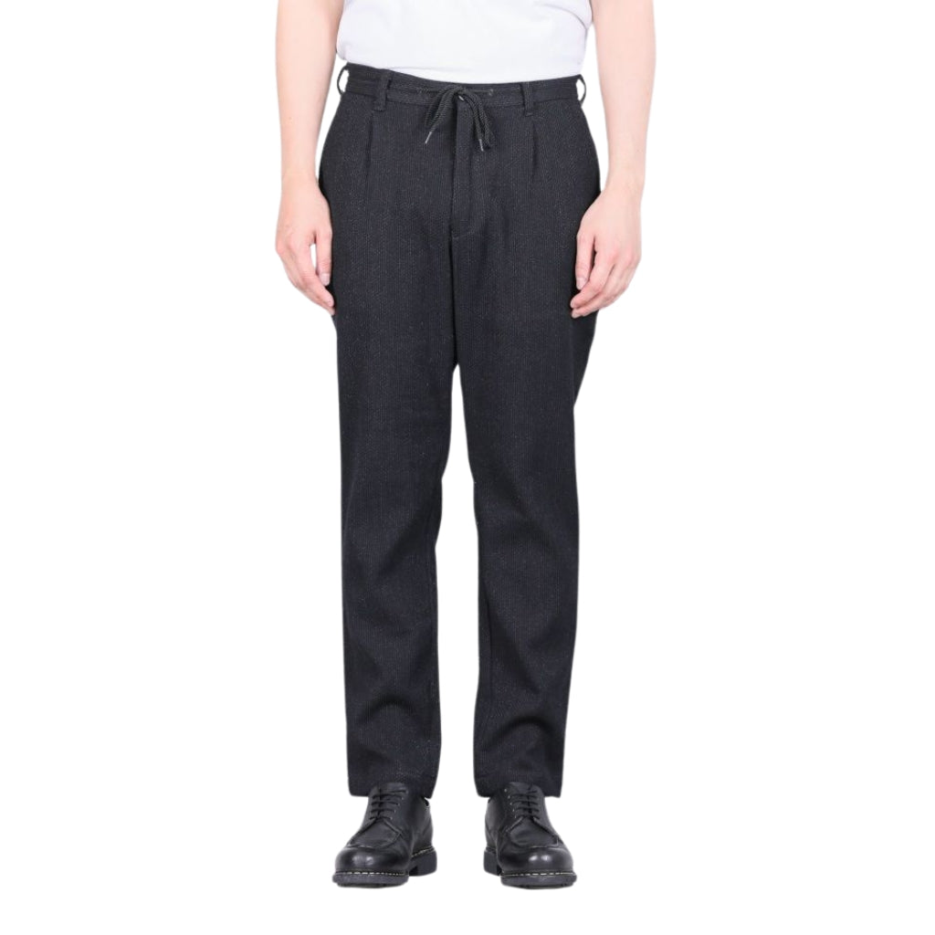 Japan Blue Black Sashiko Easy Pants