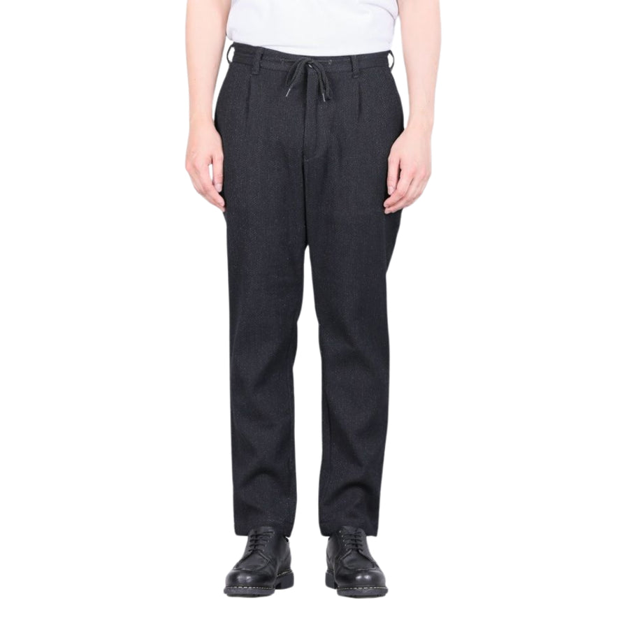 Japan Blue Black Sashiko Easy Pants