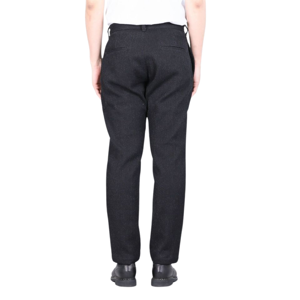 Japan Blue Black Sashiko Easy Pants - Okayama Denim