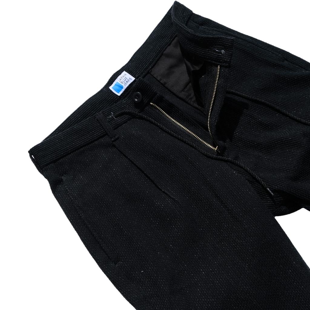 Japan Blue Black Sashiko Easy Pants