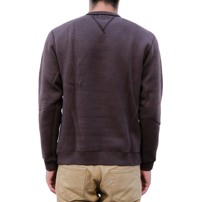 Loop & Weft Super Fluffy Knit Double-V Sweatshirt (Black)