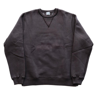 Loop & Weft Super Fluffy Knit Double-V Sweatshirt (Black)