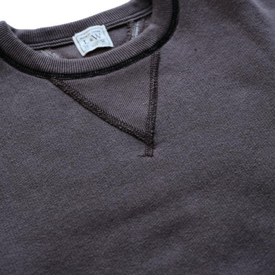 Loop & Weft Super Fluffy Knit Double-V Sweatshirt (Black)