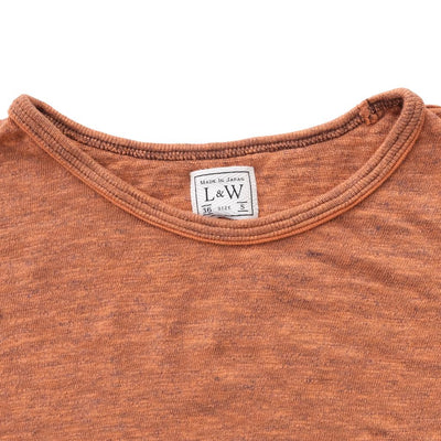 Loop & Weft Super Slub Crewneck Tee (Orange)