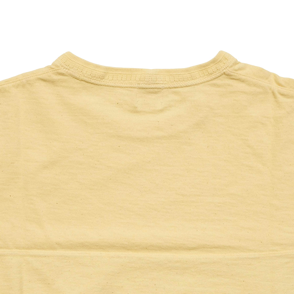 Loop & Weft Recycled Cotton High Gauge Pile Crewneck Tee (Cream)