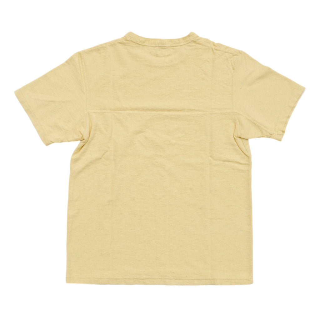 Loop & Weft Recycled Cotton High Gauge Pile Crewneck Tee (Cream)