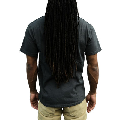 Loop & Weft Shoulder Taped S/S Crewneck Tee (Black) - Okayama Denim