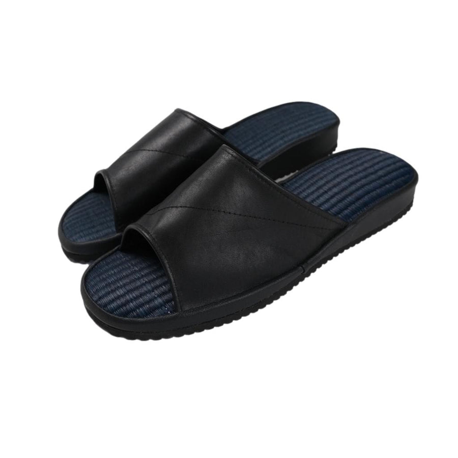 【新品未使用】 SLIPPER サイズ26.0 ブラック Liberato Sandal Slippers (All-Black) - Okayama Denim