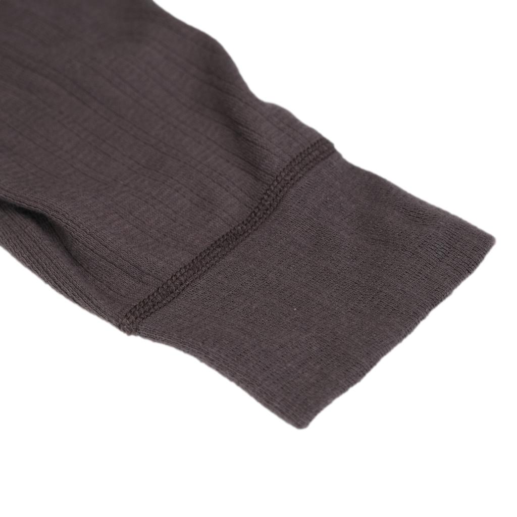 Loop & Weft Smooth Drop Needle Rib Knit L/S Henley (Black)