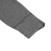 Loop & Weft Smooth Drop Needle Rib Knit L/S Henley (Gray)