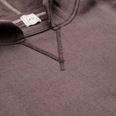 Loop & Weft Super Fluffy Knit Double-V After Hood Sweatshirt (Black)
