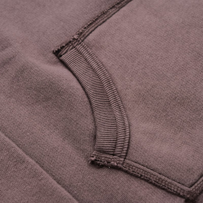 Loop & Weft Super Fluffy Knit Double-V After Hood Sweatshirt (Black)