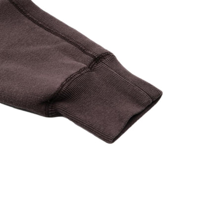 Loop & Weft Super Fluffy Knit Double-V After Hood Sweatshirt (Black)