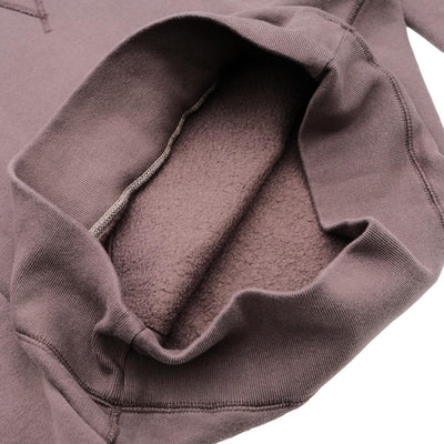 Loop & Weft Super Fluffy Knit Double-V After Hood Sweatshirt (Black)