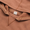 Loop & Weft Super Fluffy Knit Double-V After Hood Sweatshirt (Brown)
