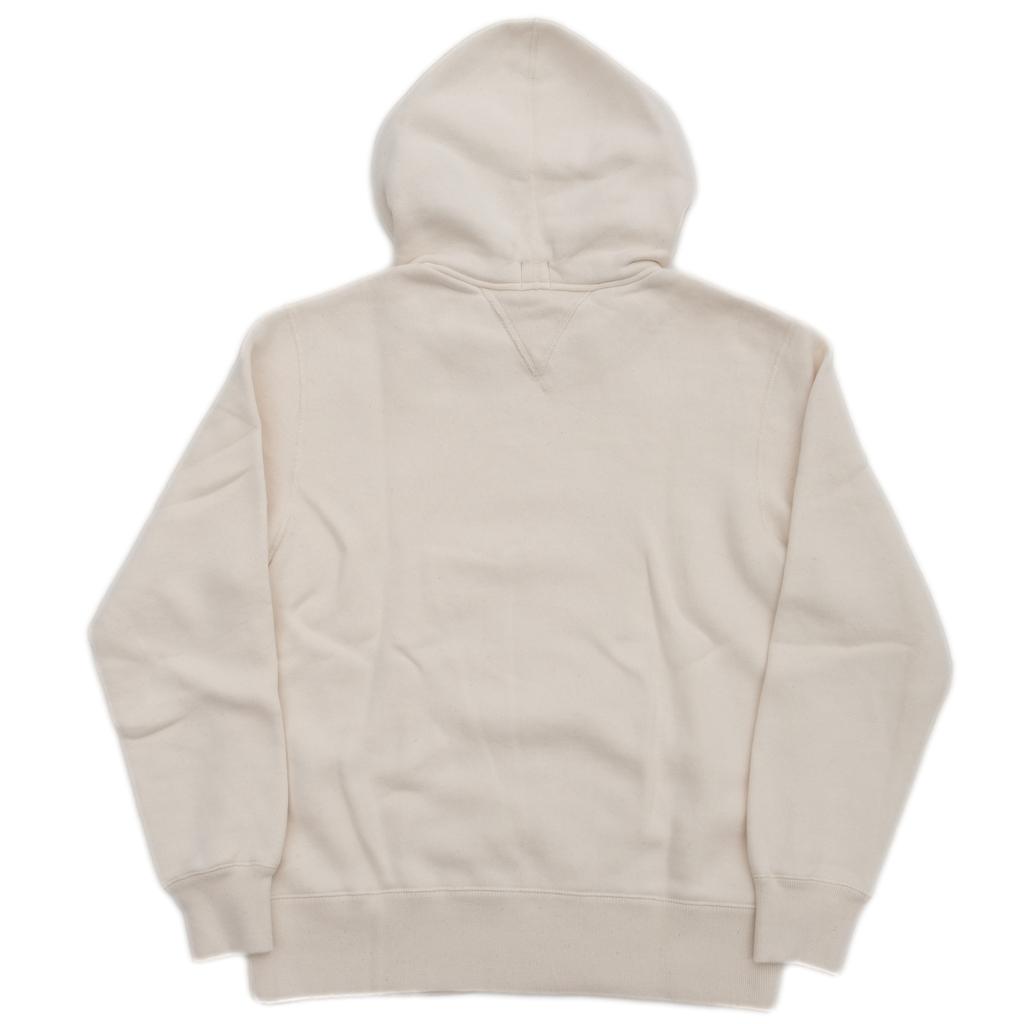 Loop & Weft Super Fluffy Knit Double-V After Hood Sweatshirt (Ivory)