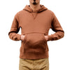 Loop & Weft Super Fluffy Knit Double-V After Hood Sweatshirt (Brown)