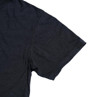 Loop & Weft Shoulder Taped S/S Crewneck Tee (Black) - Okayama Denim