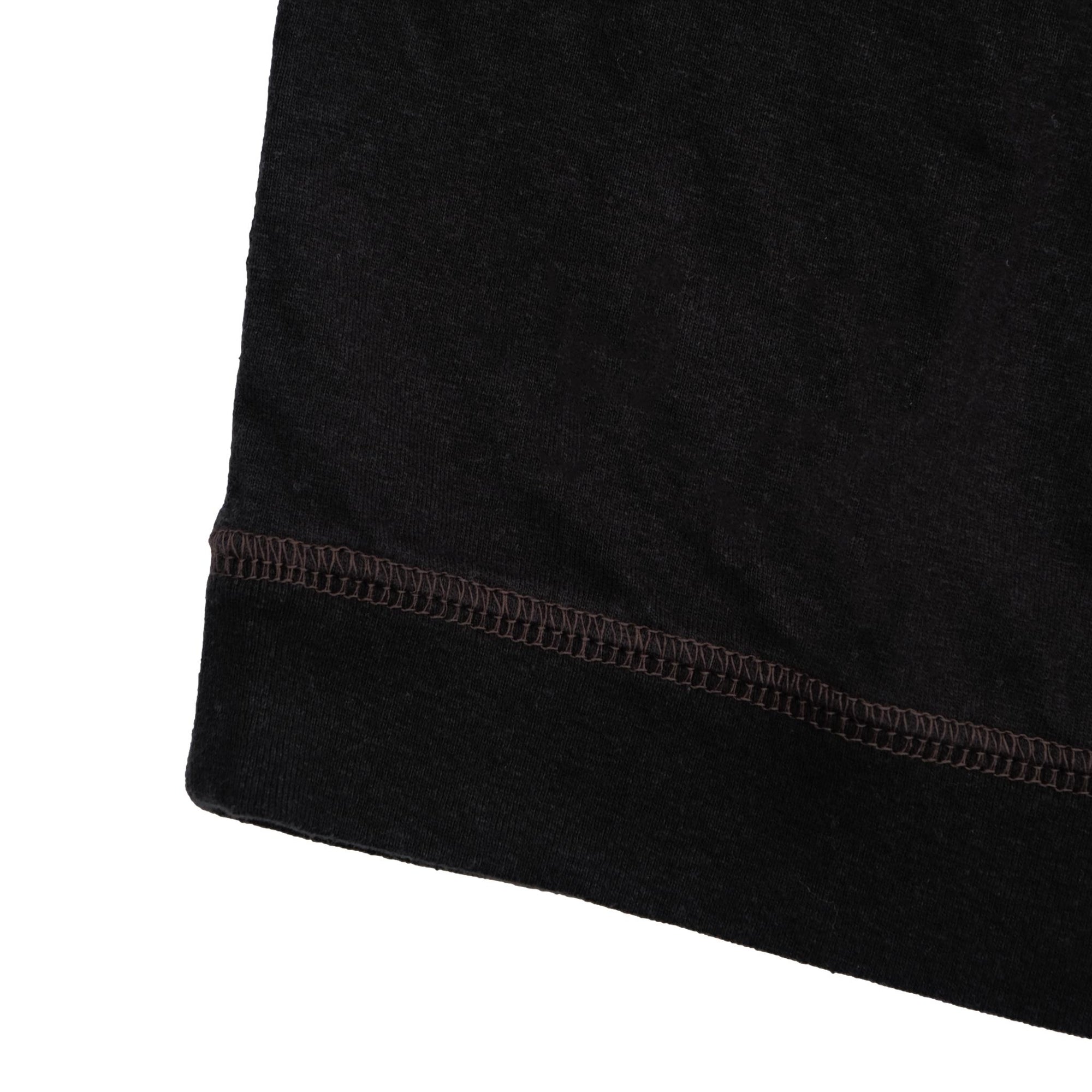 Loop & Weft Recycled Supima Cotton Freedom Sleeve Pocket Tee (Black)