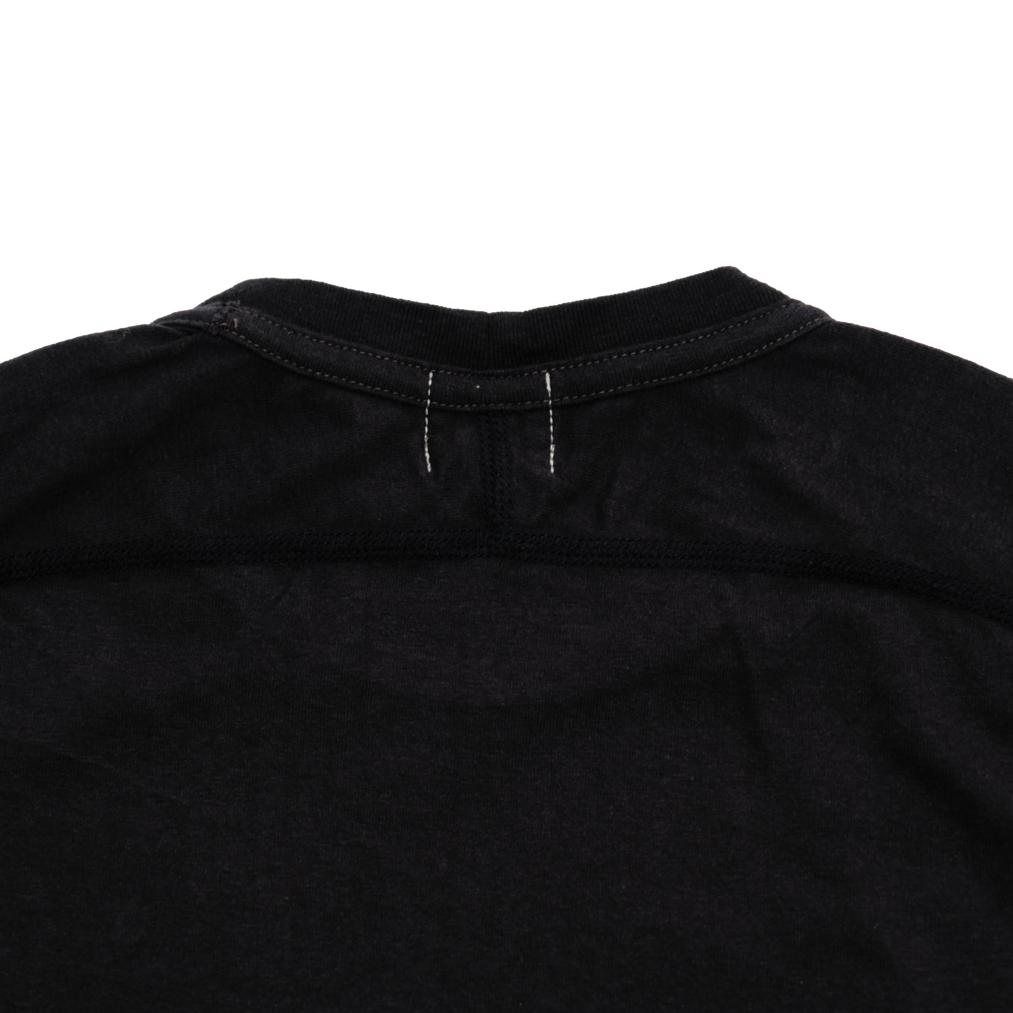 Loop & Weft Recycled Supima Cotton Freedom Sleeve Crewneck Tee (Black)