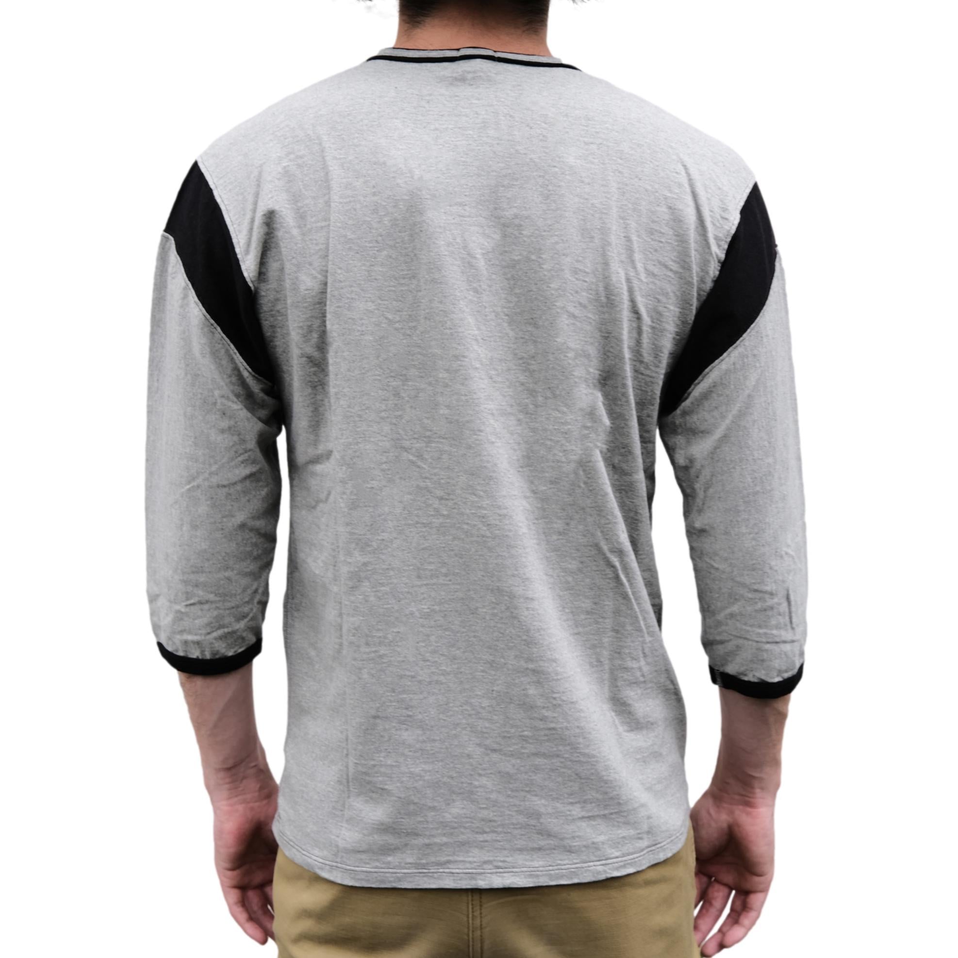 Loop & Weft Recycled Supima Cotton Q/S Crewneck Tee (2-Tone Gray)