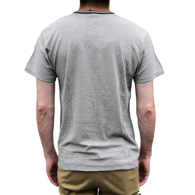 Loop & Weft Recycled Supima Cotton S/S Crewneck Tee (2-Tone Gray)