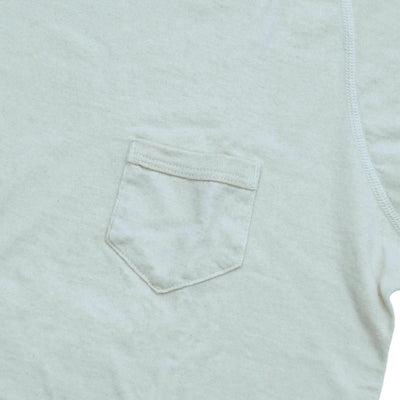 Loop & Weft Recycled Supima Cotton Freedom Sleeve Pocket Tee (Ivory)
