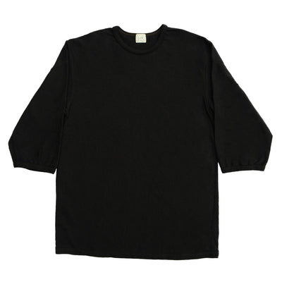 Loop & Weft Recycled Supima Cotton Q/S Crewneck Tee (Black)