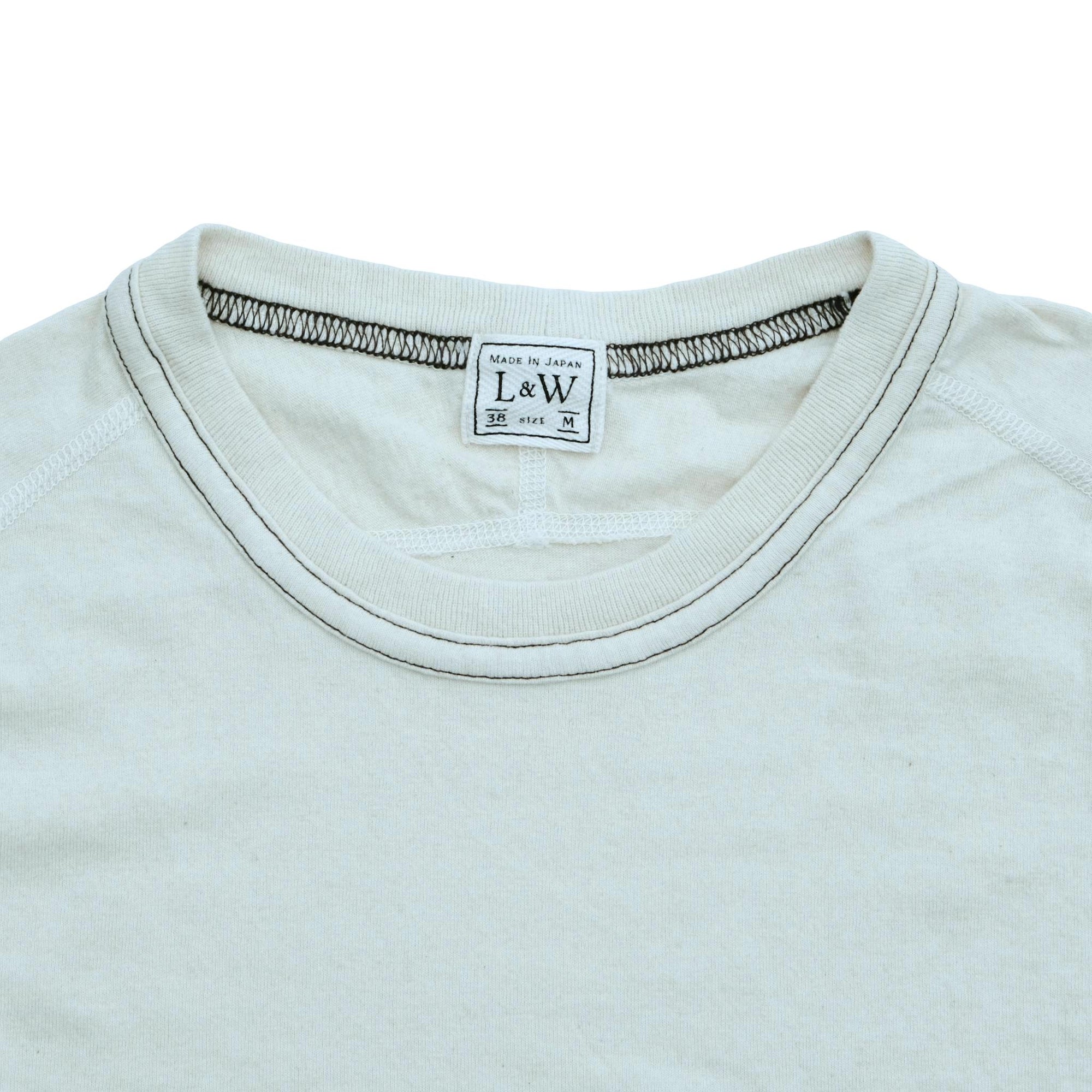 Loop & Weft Recycled Supima Cotton Freedom Sleeve Pocket Tee (Ivory)