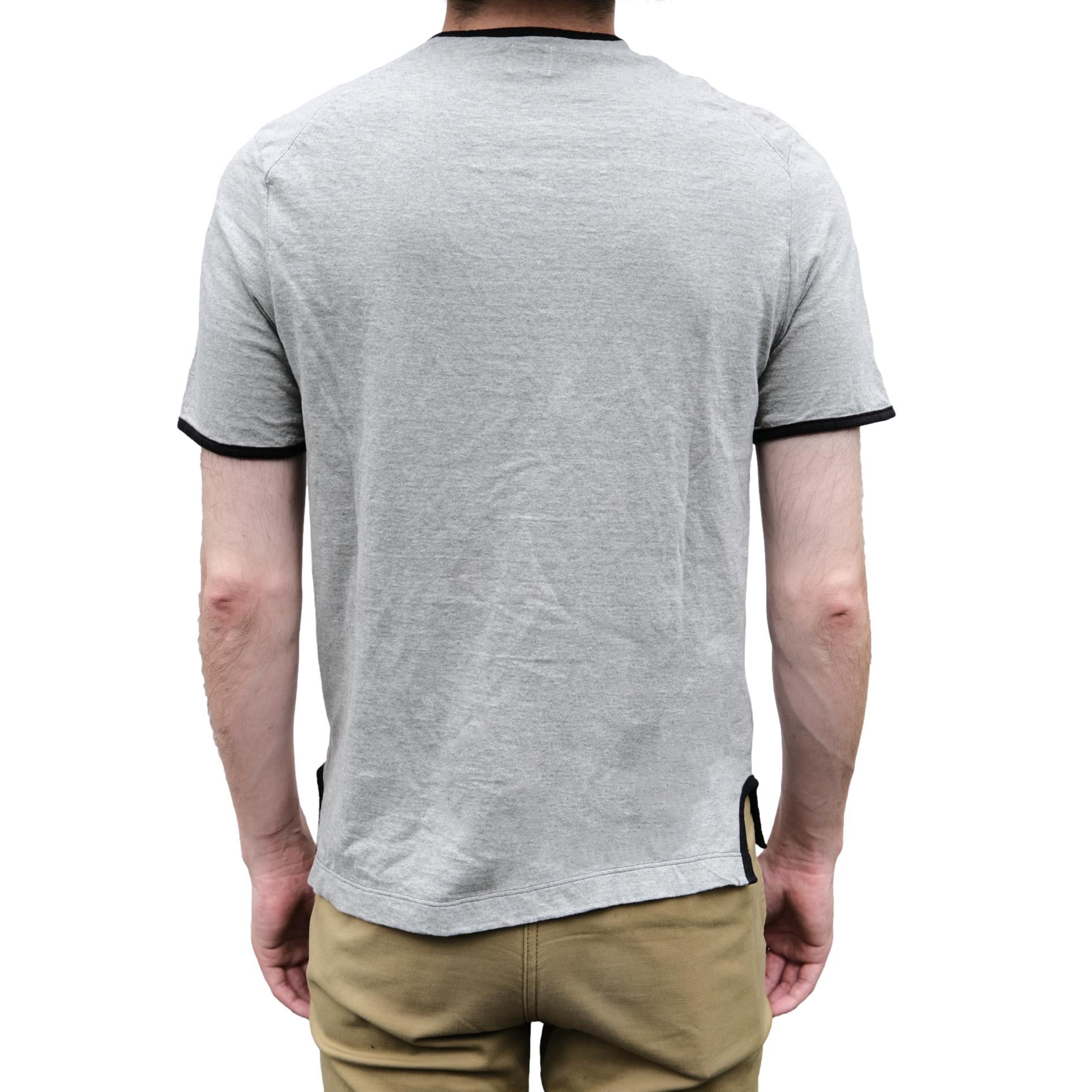 Loop & Weft Recycled Supima Cotton Henley (2-Tone Gray)