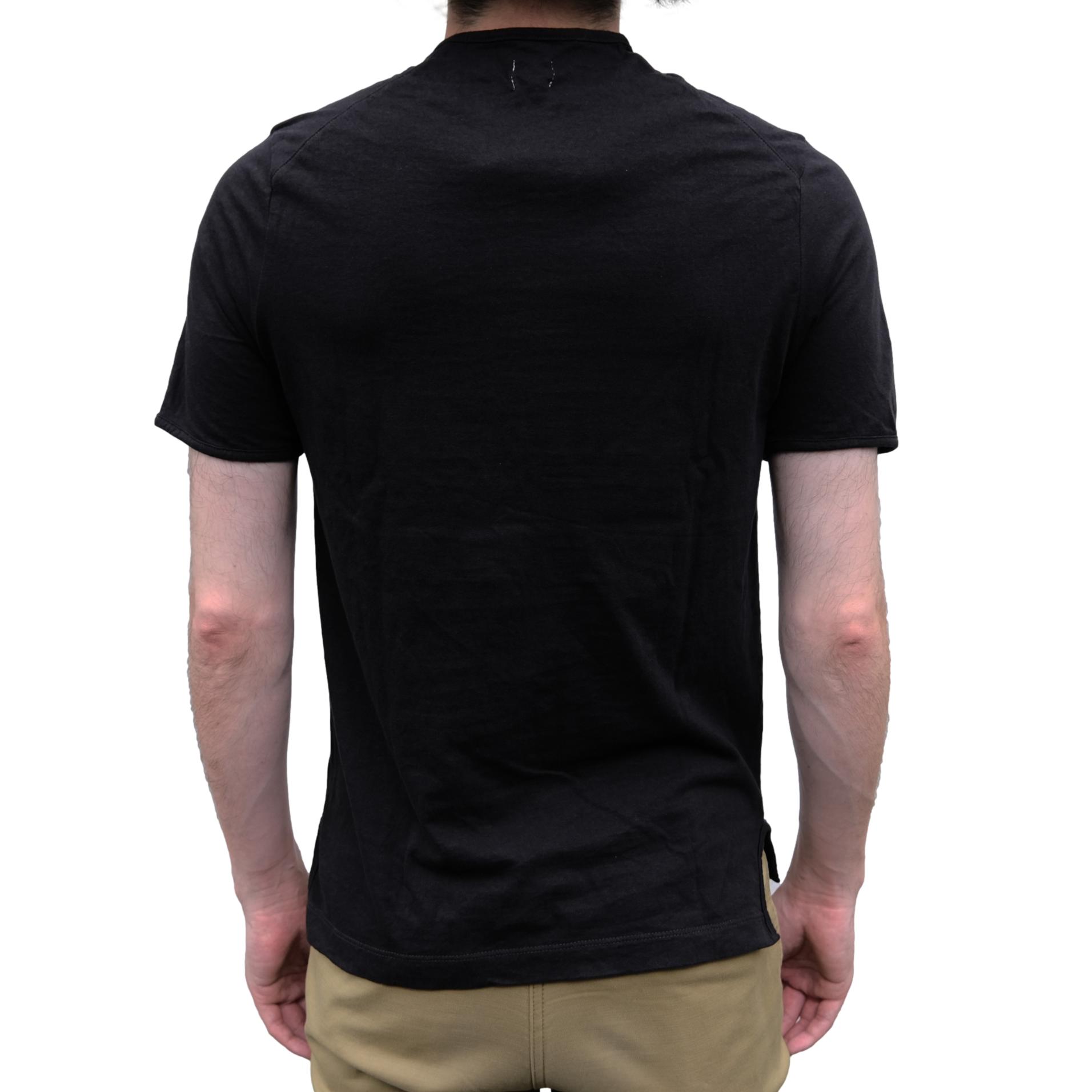 Loop & Weft Recycled Supima Cotton Henley (Black)