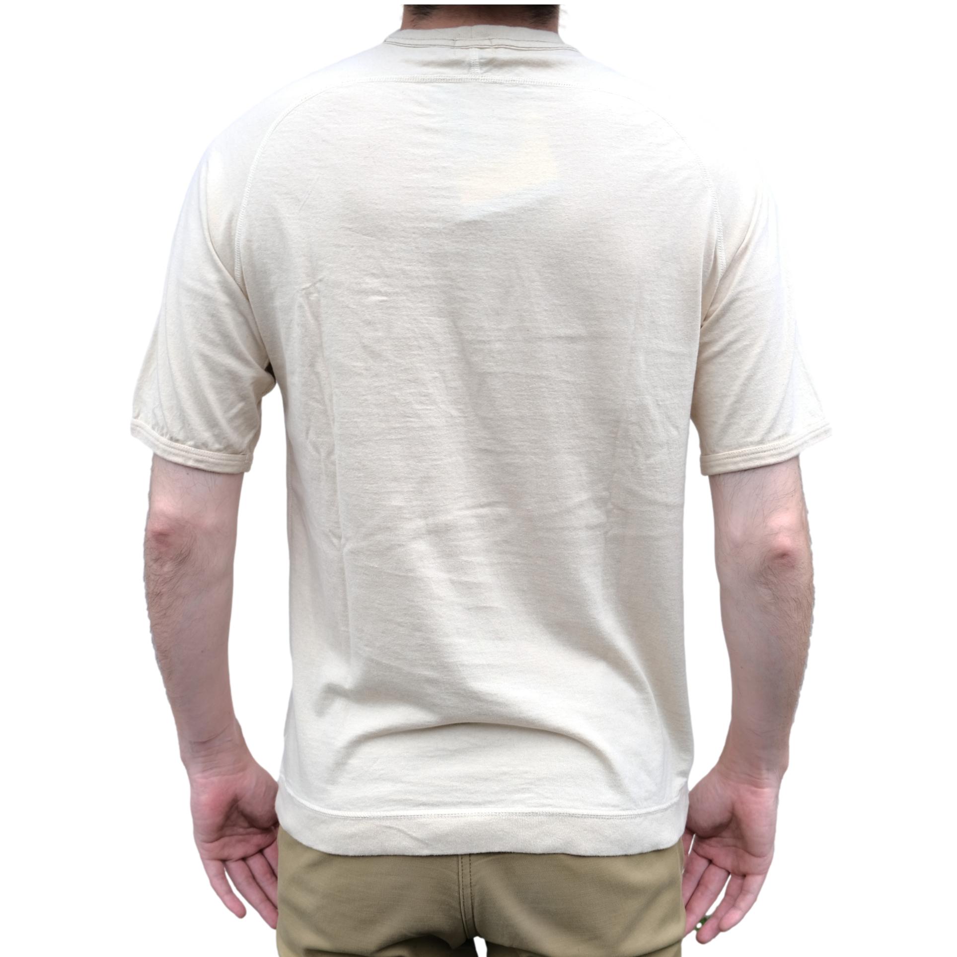 Loop & Weft Recycled Supima Cotton Freedom Sleeve Pocket Tee (Ivory)