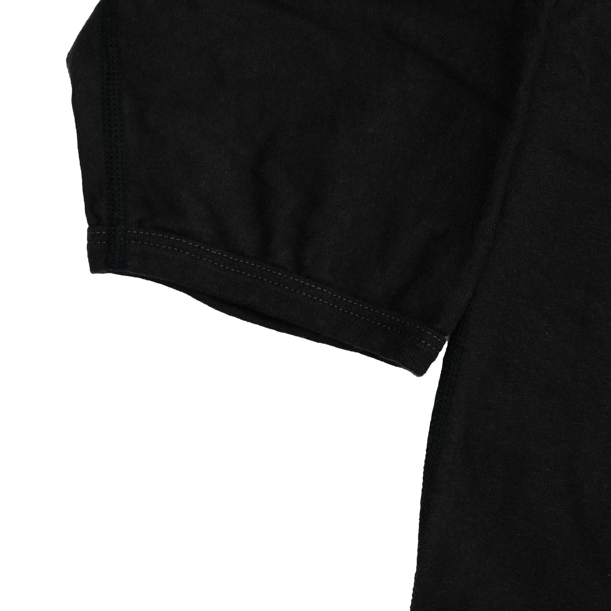 Loop & Weft Recycled Supima Cotton Q/S Crewneck Tee (Black)