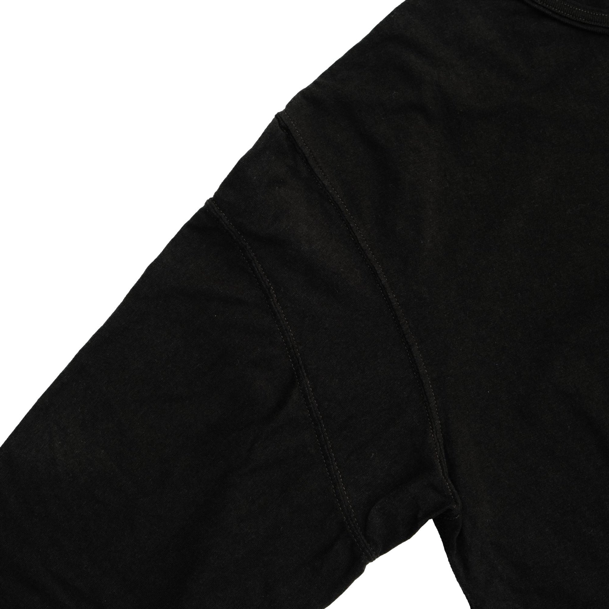 Loop & Weft Recycled Supima Cotton Q/S Crewneck Tee (Black)