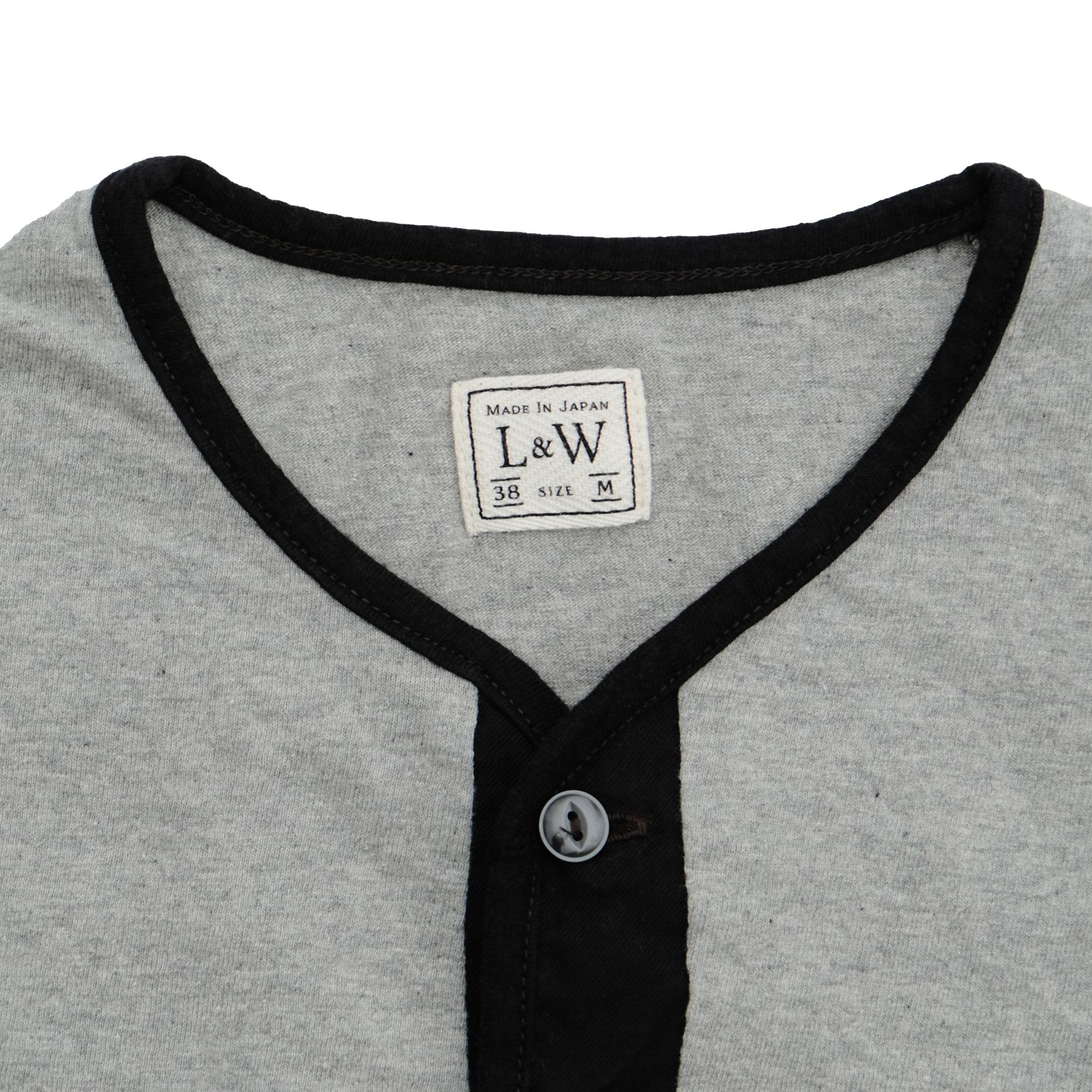 Loop & Weft Recycled Supima Cotton Henley (2-Tone Gray)