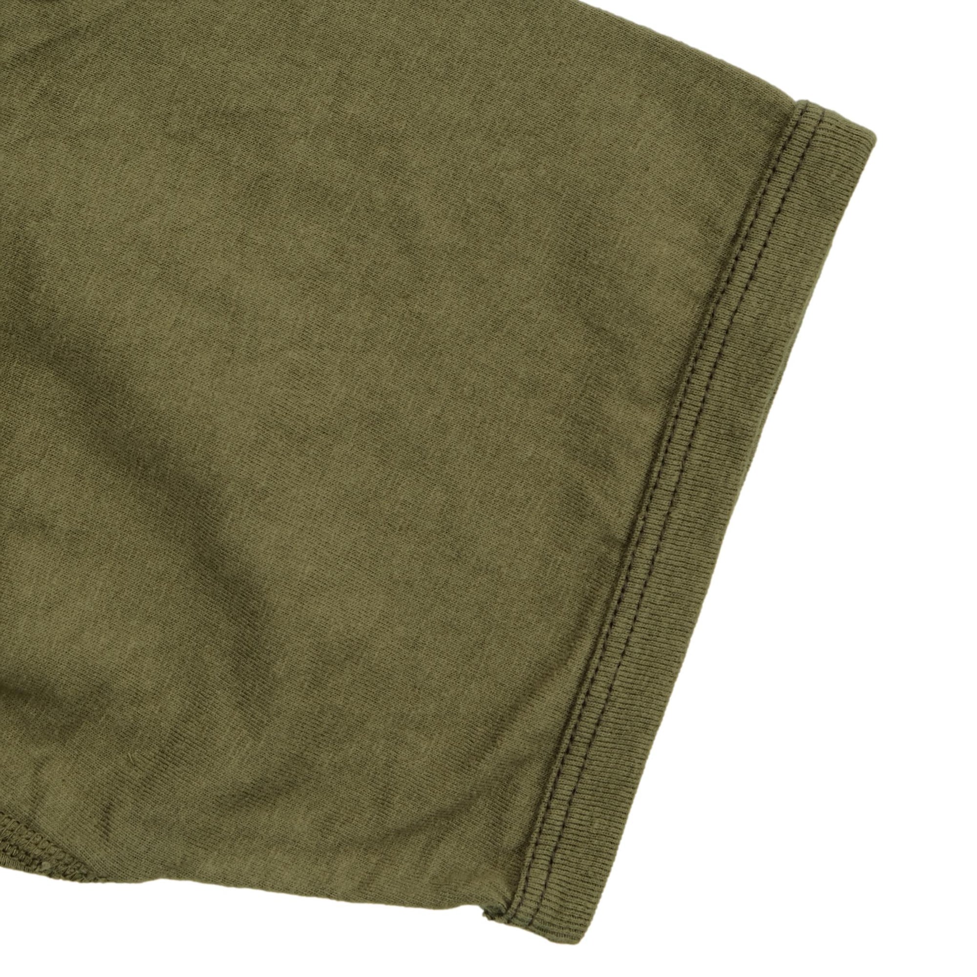 Loop & Weft Recycled Supima Cotton Freedom Sleeve Pocket Tee (Olive)