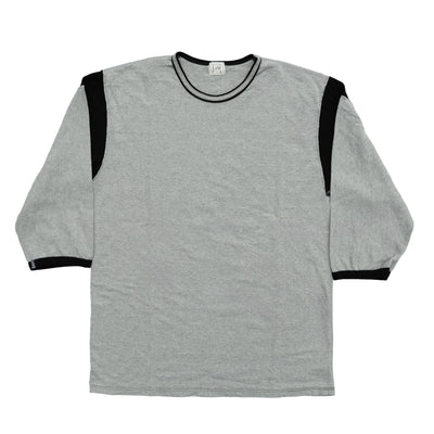 Loop & Weft Recycled Supima Cotton Q/S Crewneck Tee (2-Tone Gray)