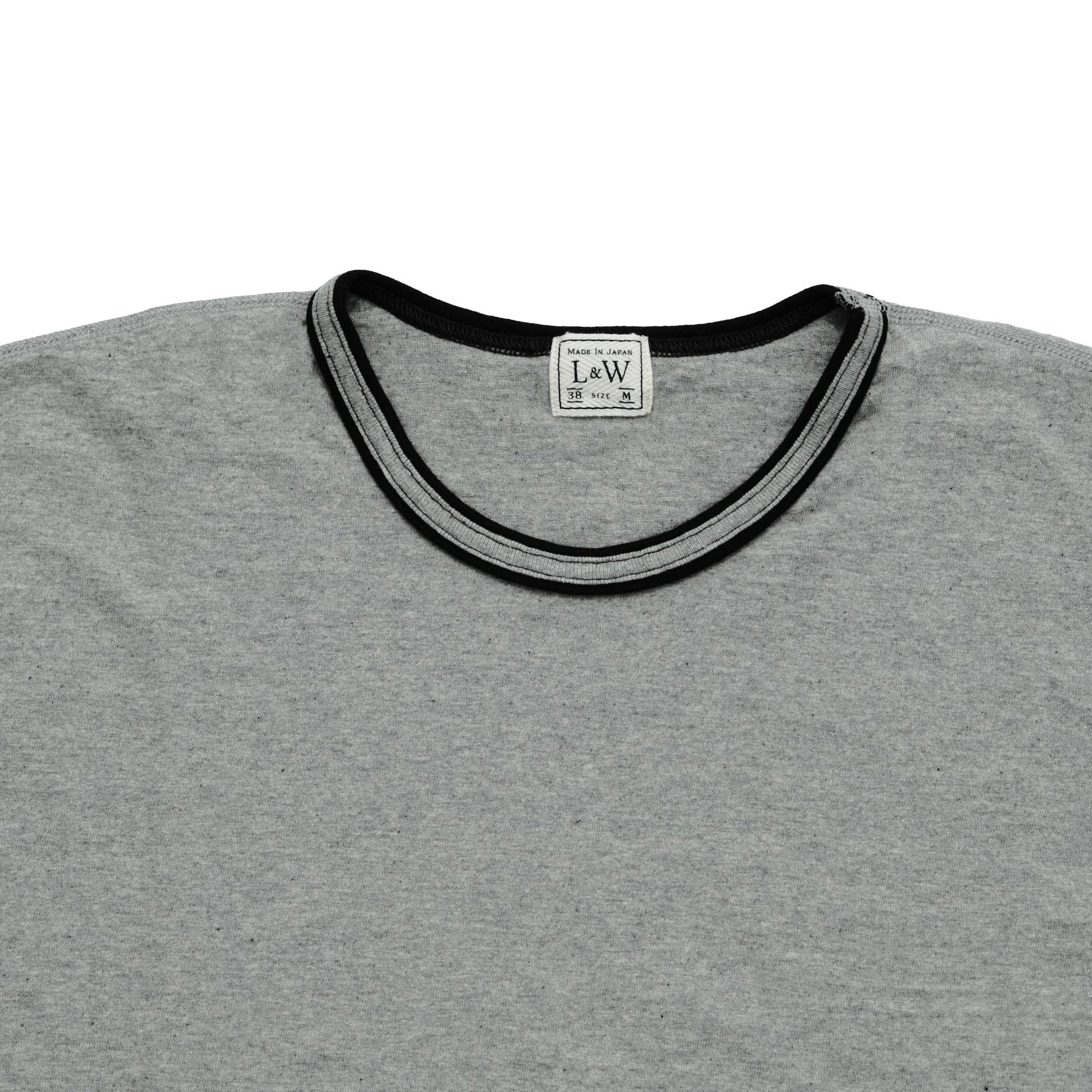 Loop & Weft Recycled Supima Cotton Q/S Crewneck Tee (2-Tone Gray)