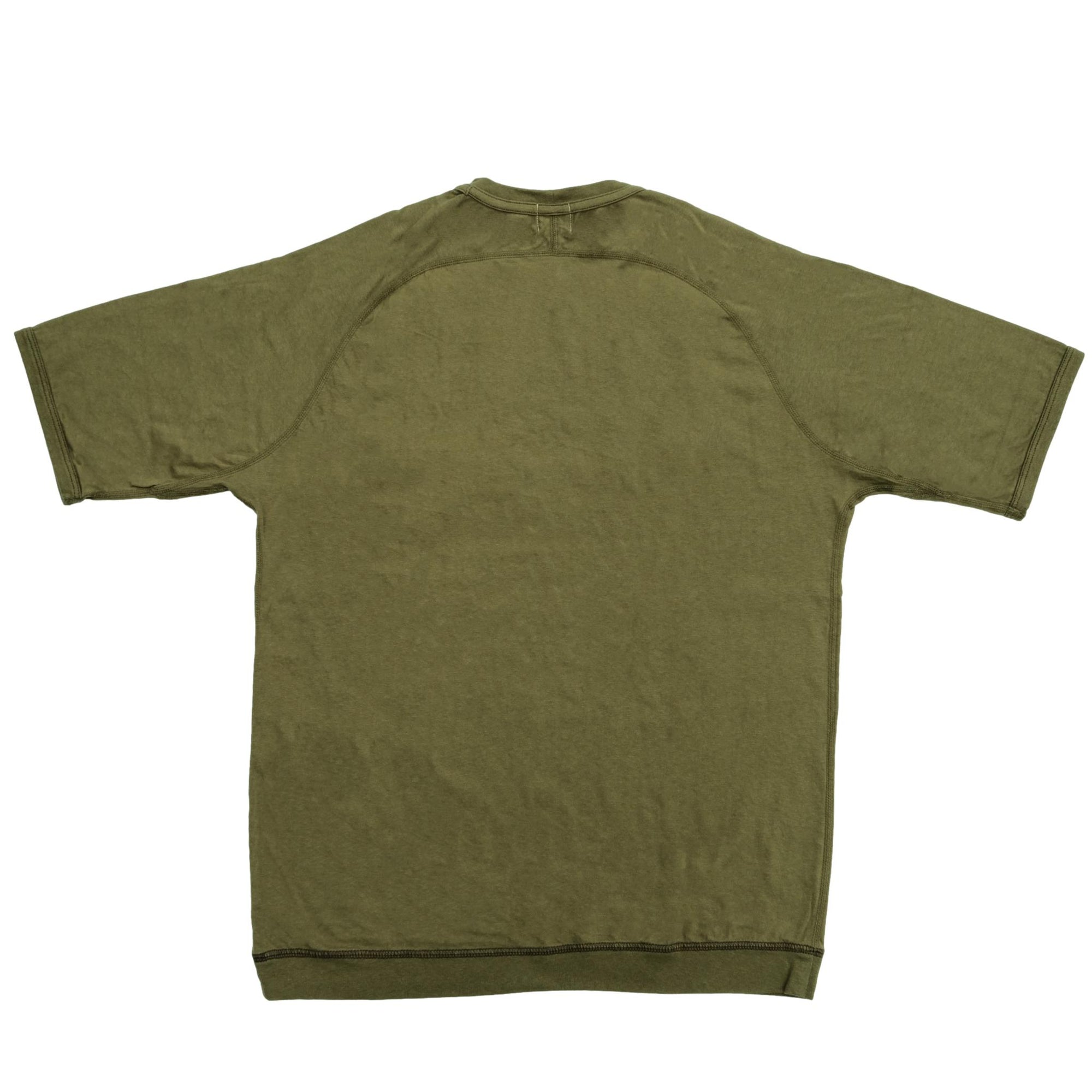 Loop & Weft Recycled Supima Cotton Freedom Sleeve Pocket Tee (Olive)