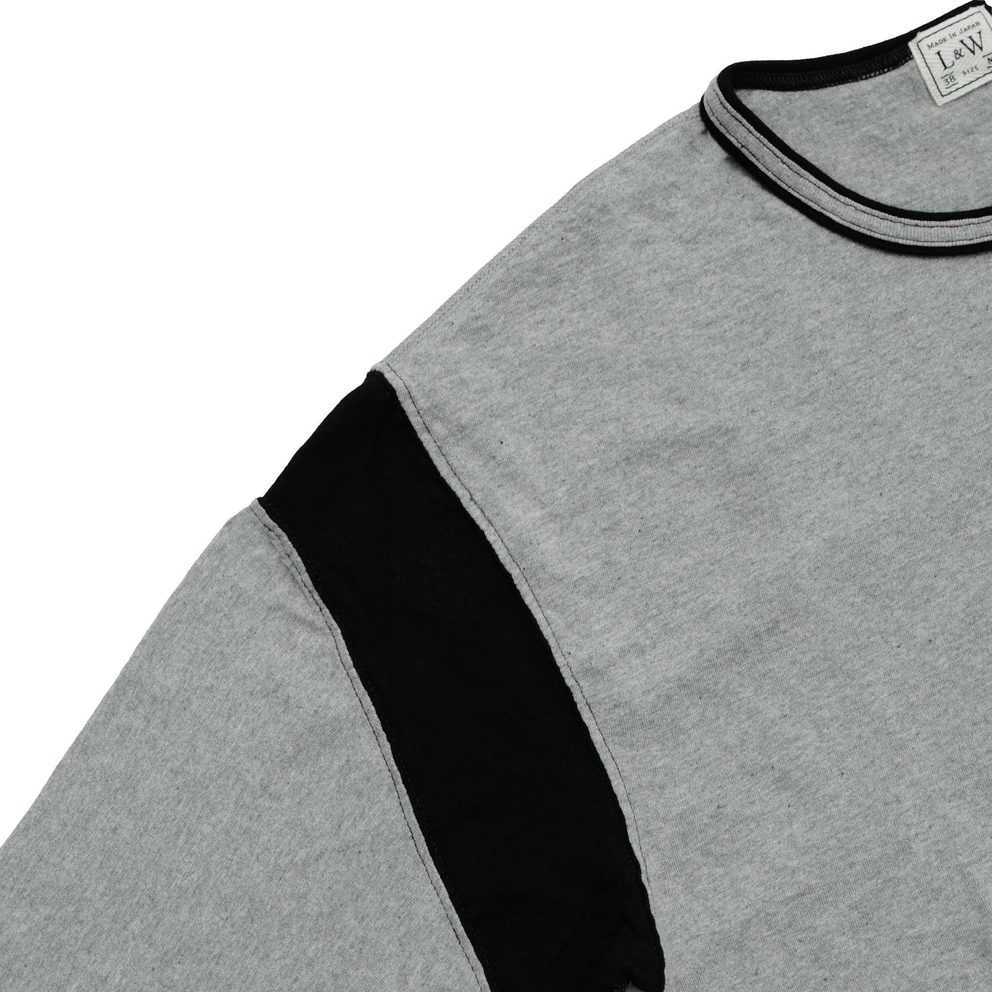 Loop & Weft Recycled Supima Cotton Q/S Crewneck Tee (2-Tone Gray)