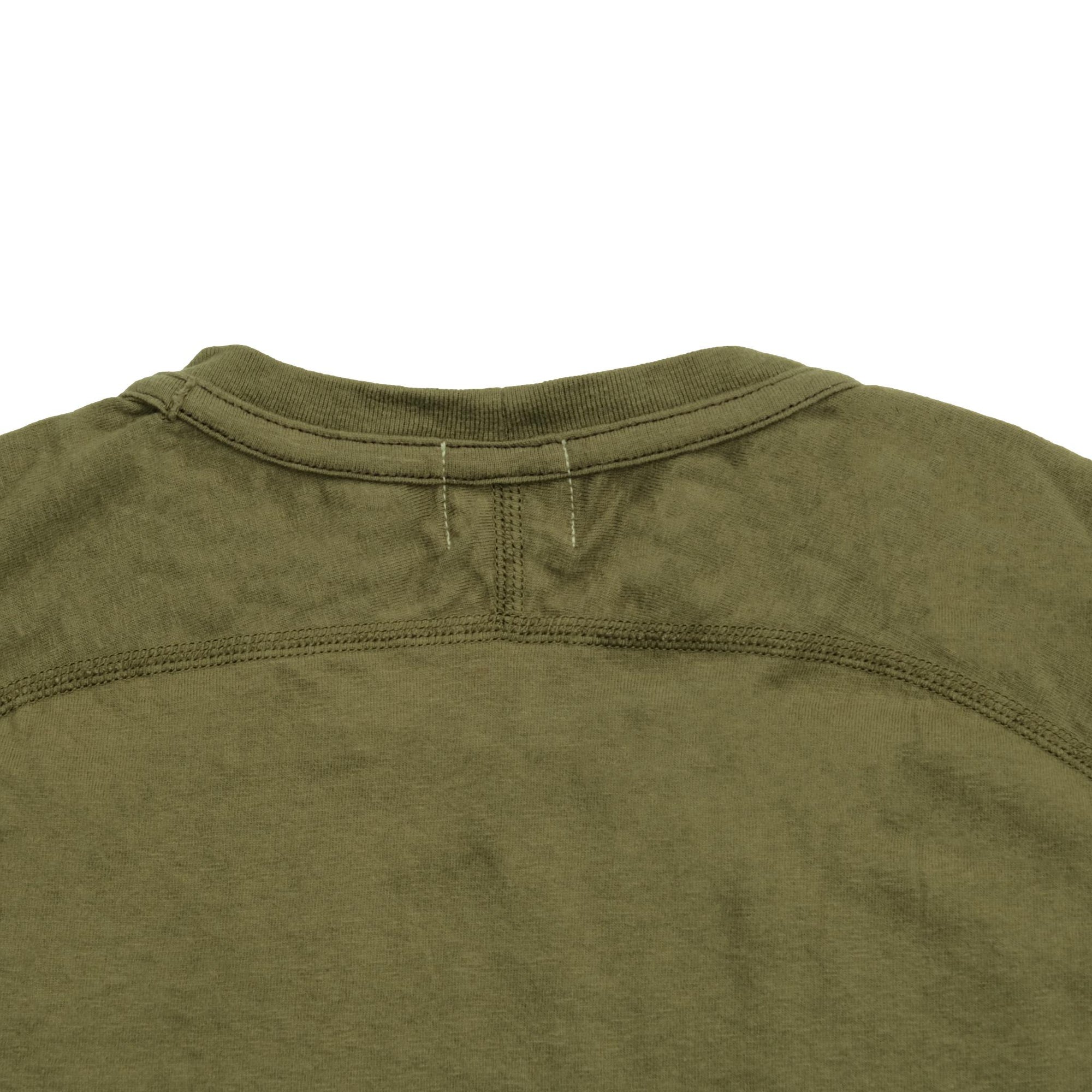 Loop & Weft Recycled Supima Cotton Freedom Sleeve Pocket Tee (Olive)