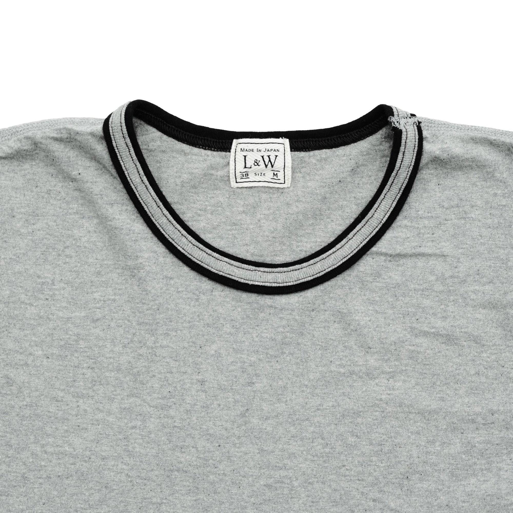 Loop & Weft Recycled Supima Cotton S/S Crewneck Tee (2-Tone Gray)