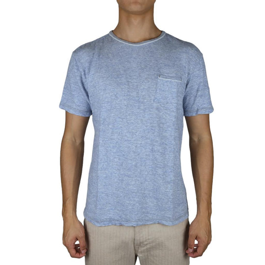 Loop & Weft Super Slub Pocket Tee (Heather Blue)
