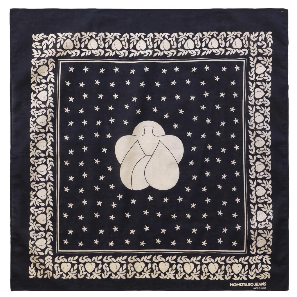 Momotaro Discharge Print Bandana